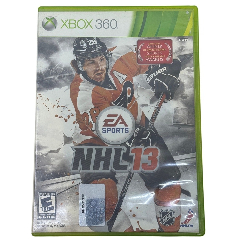 NHL 13 EA Sports Xbox 360 Hockey Video Game Claude Giroux Cover NTSC‎